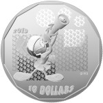 This $10 Fine silver coin, featuring Marvin the Martian, is one of eight Looney Tunes collector coins issued by the Mint today.