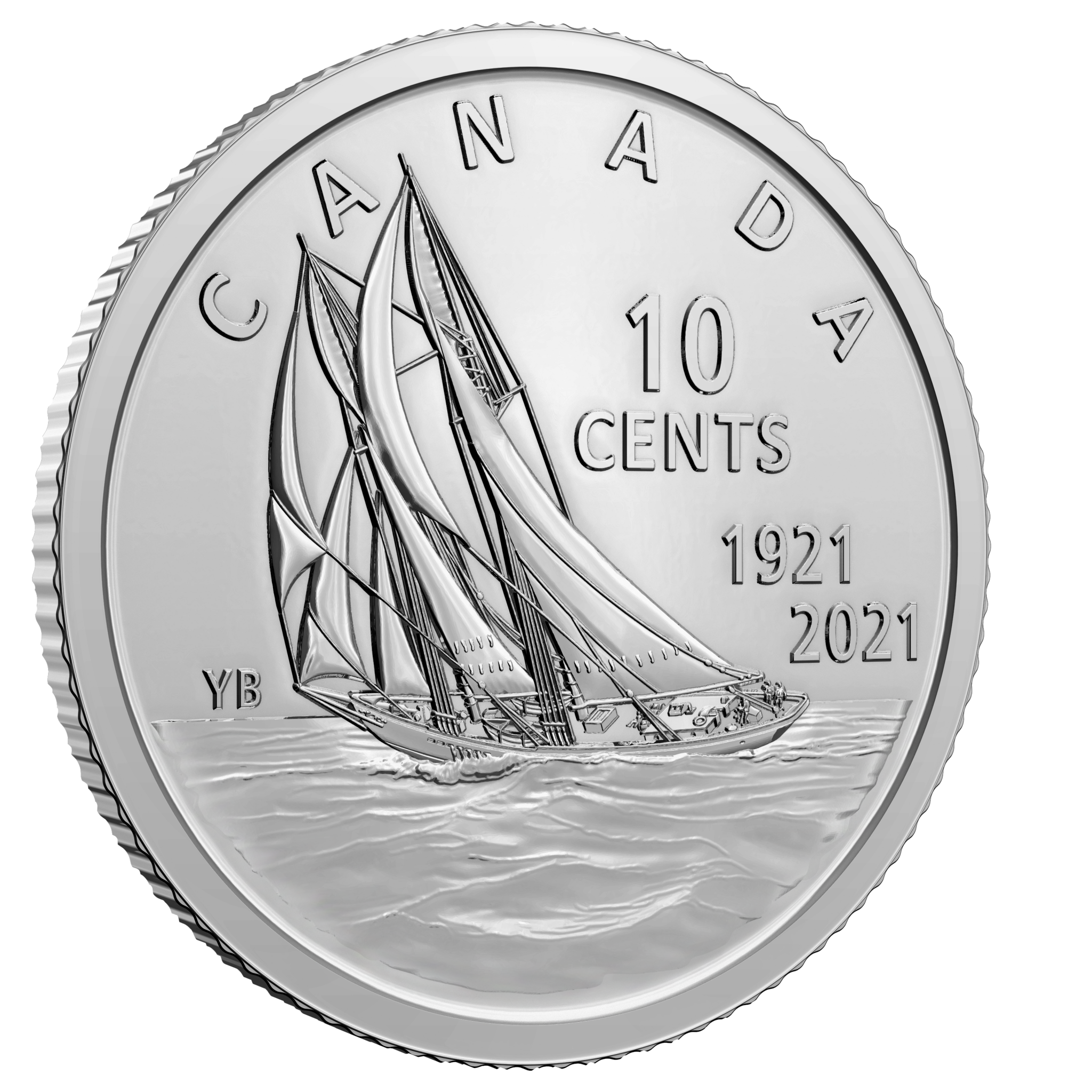 10c Cent Bluenose Schooner No Crown Head 2003-2020 CANADA Please Choose Date 