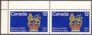 In 1977, Massey graced this 12-cent stamp.