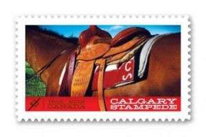 Canada Post issued this domestic-rate Permanent stamp in 2012, marking the 100th anniversary of the Calgary Stampede.