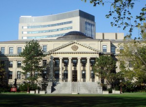 The university's administration building, Tabaret Hall, 