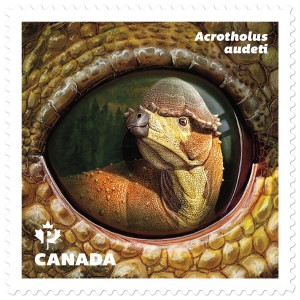 The boneheaded Acrotholus audeti, of Alberta, is featured on this stamp.